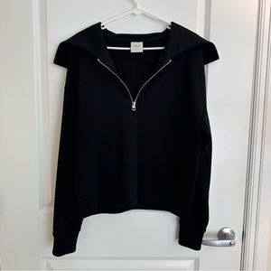 Varley Yates half zip in black